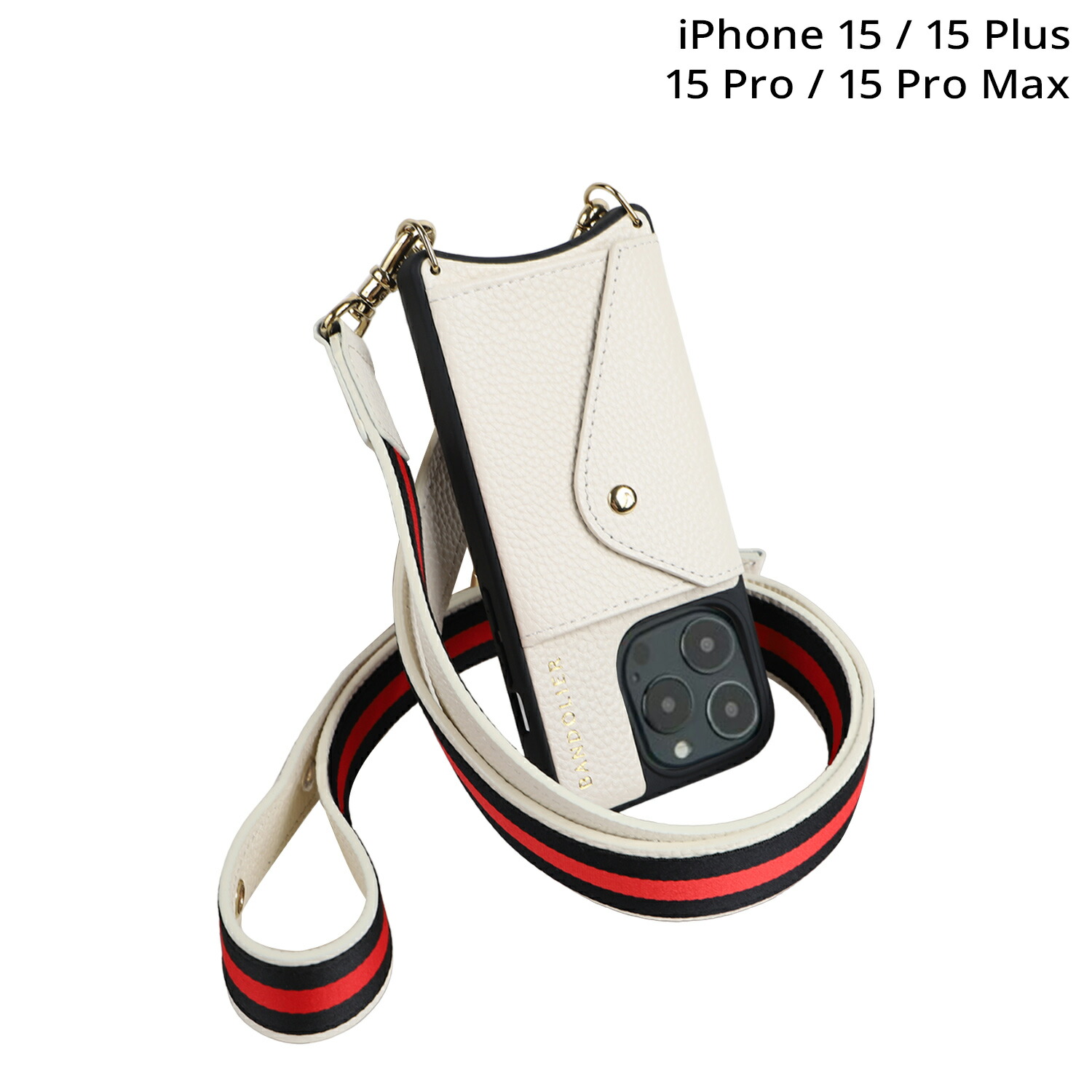 BANDOLIER KIMBERLY IVORY バンドリヤー iPhone15 15Pro iPhone 15 Pro Max iPhone 15 Plus スマホケース スマホシ キンバリー アイボリー メンズ レディース ホワイト 白 14KIM 母の日