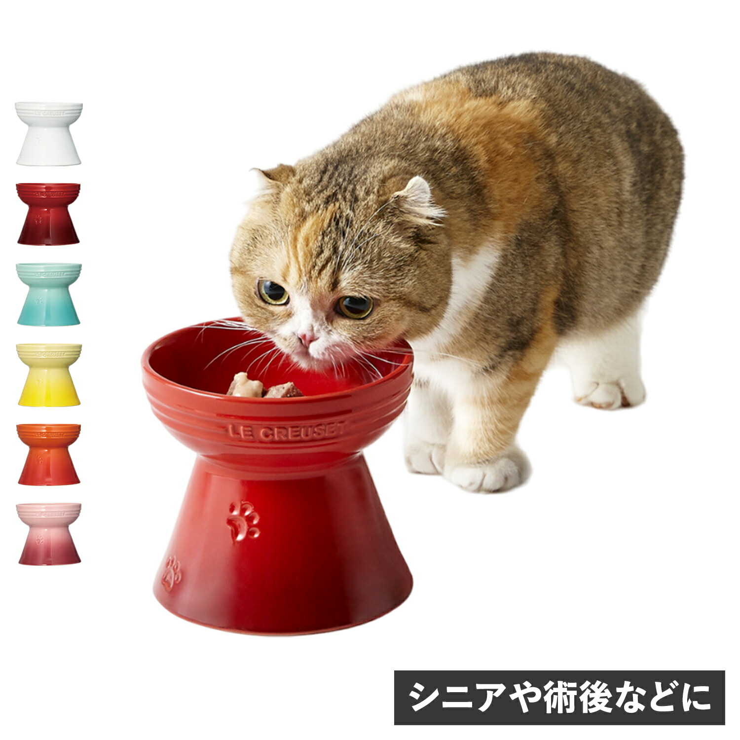 【楽天市場】Le Creuset HIGH STAND PET BOWL ル・クルーゼ ペットボウル ボール 食器 フードボウル 陶器 エサ
