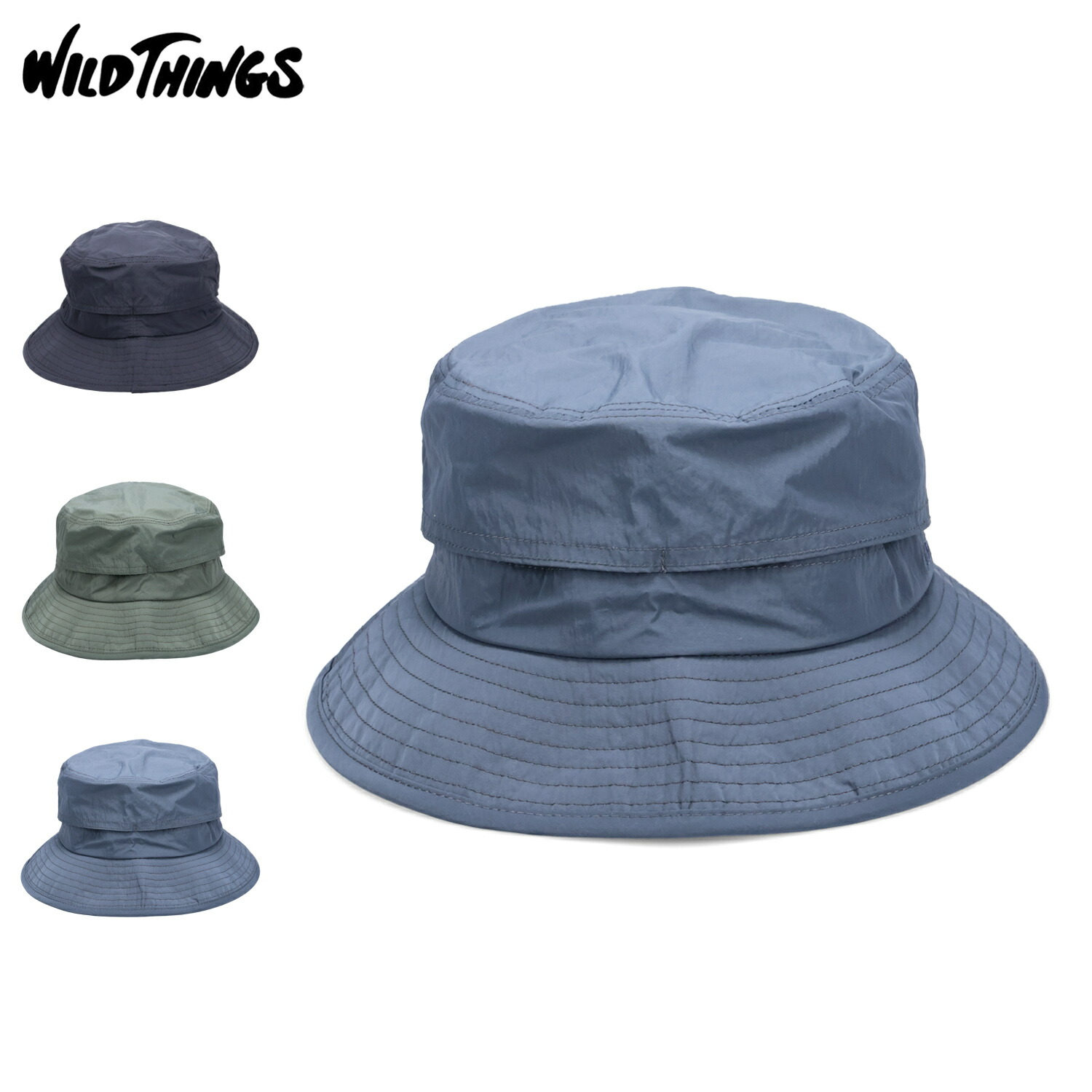 【新品】WILD THINGS × JUN MIKAMIワイルドシングス ハット JUN MIKAMI × WILD THINGS 】レインポンチョ+ハット / スタッフ