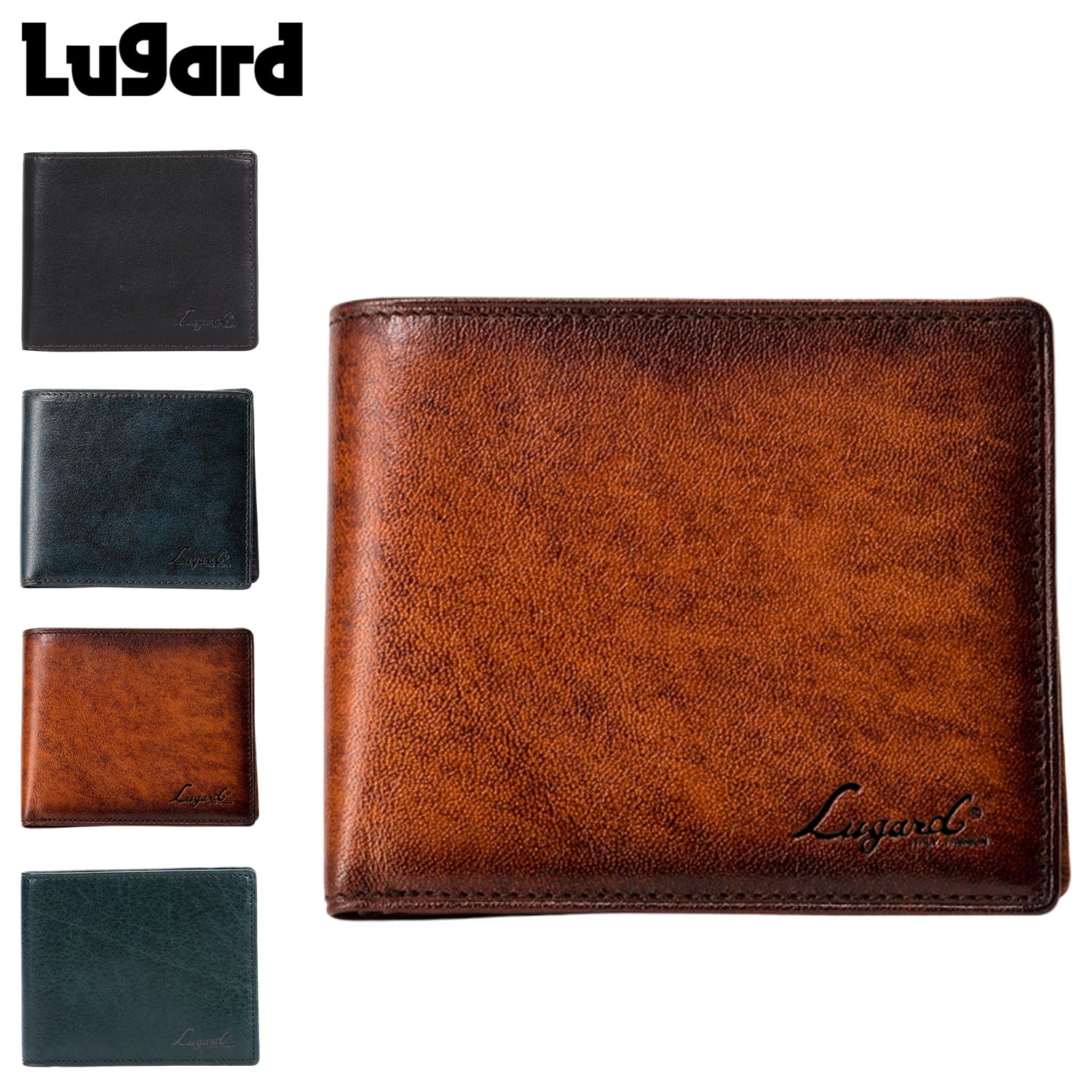 【最大1000円OFFクーポン発行中】 Lugard G3 WALLET ラガード 青木鞄 ジースリー 財布 ミニ財布 二つ折り メンズ ブラック ネイビー ブラウン 黒 5208