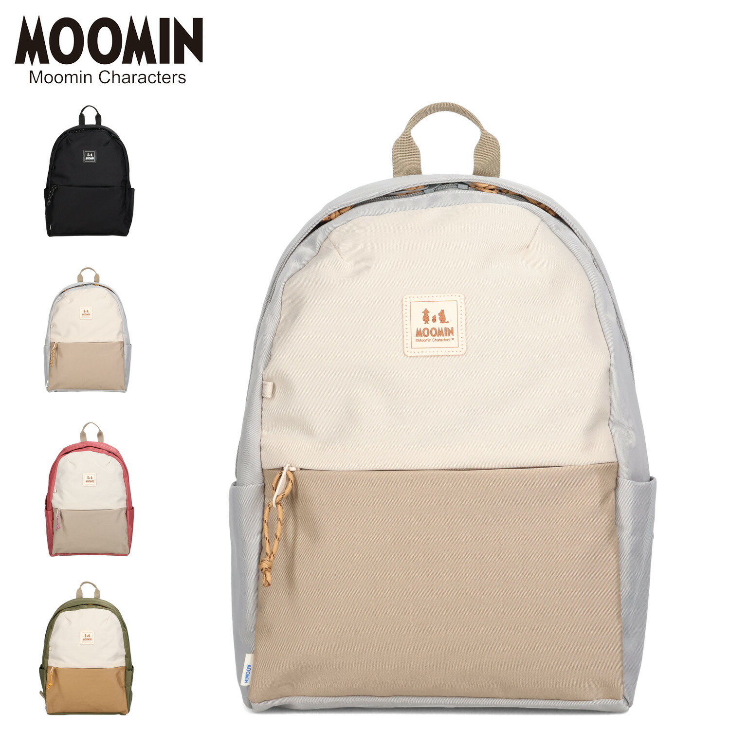 【最大1000円OFFクーポン】 MOOMIN RUCKSACK ムーミン リュック バッグ バックパック メンズ レディース 10L 大容量 撥水 ブラック グレー レッド グリーン 黒 RMNL-04｜Goods Lab＋