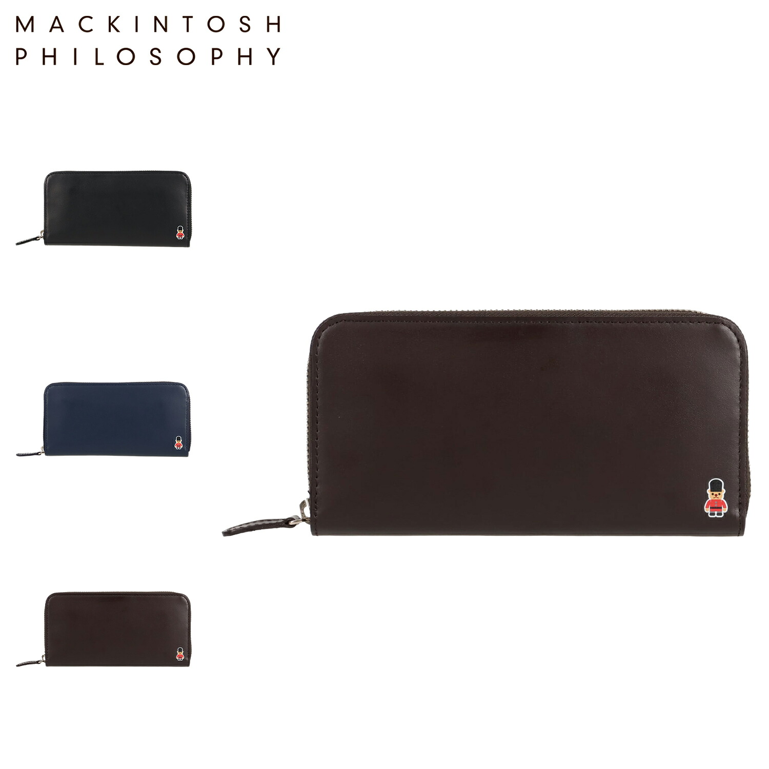 MACKINTOSH PHILOSOPHY バッキンガムベアカラー マッキントッシュ フィロソフィー 長財布 メンズ レディース ラウンドファスナー 小銭入れ付 ブラック ネイビー ブラウン 黒 MAPW-00111