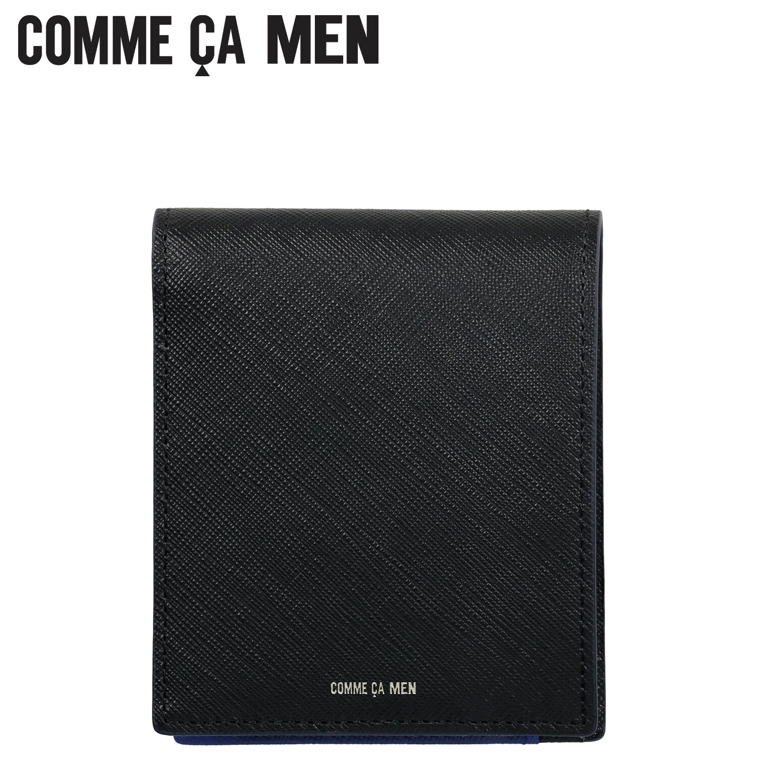 COMME CA MEN FOLDED WALLET コムサメン 財布 二つ折り財布 メンズ レディース 本革 ブラック 黒 6754 8,470円