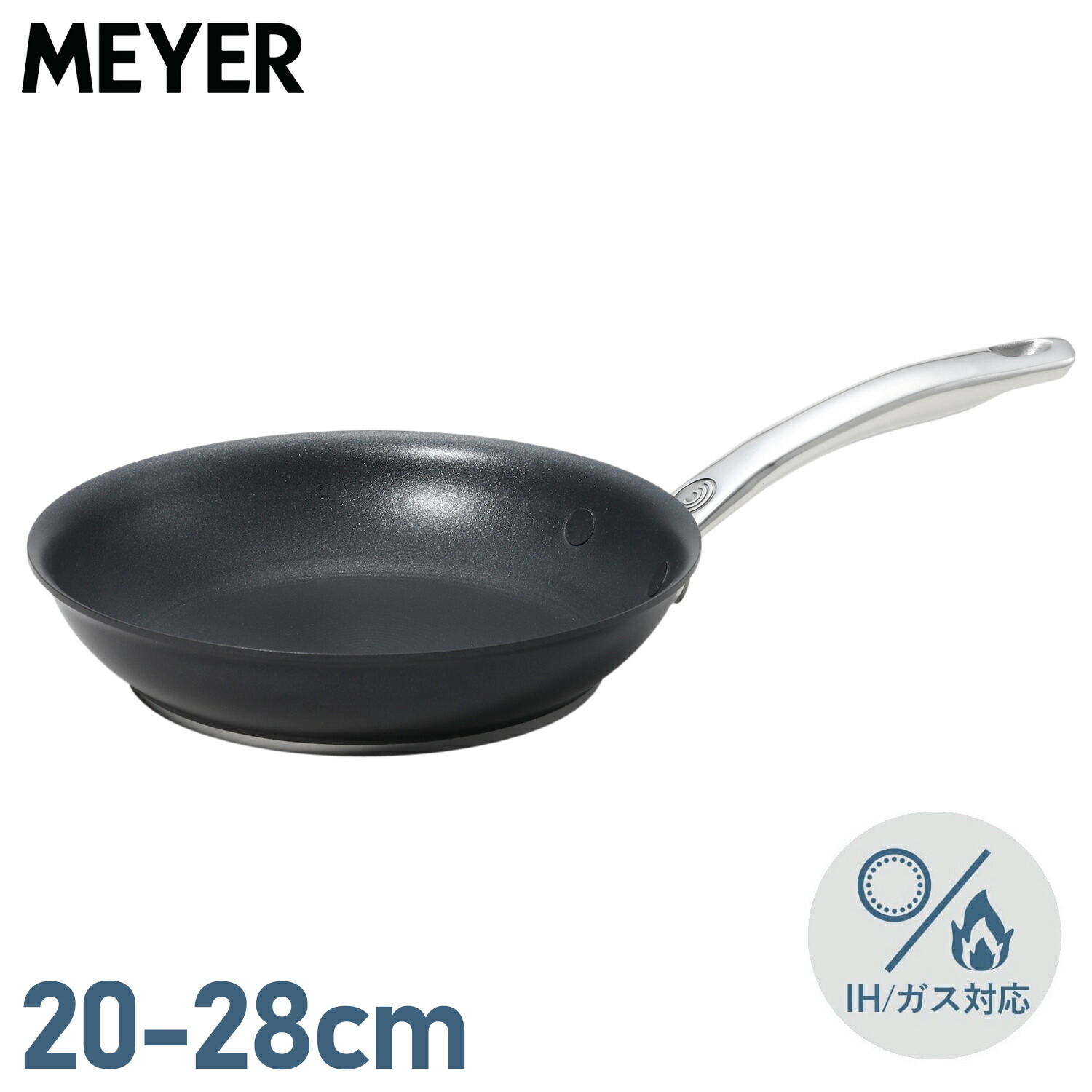 MEYER サーキュロンフライパン 24cm 深型 IH/ガス対応 jukusui_433-16030