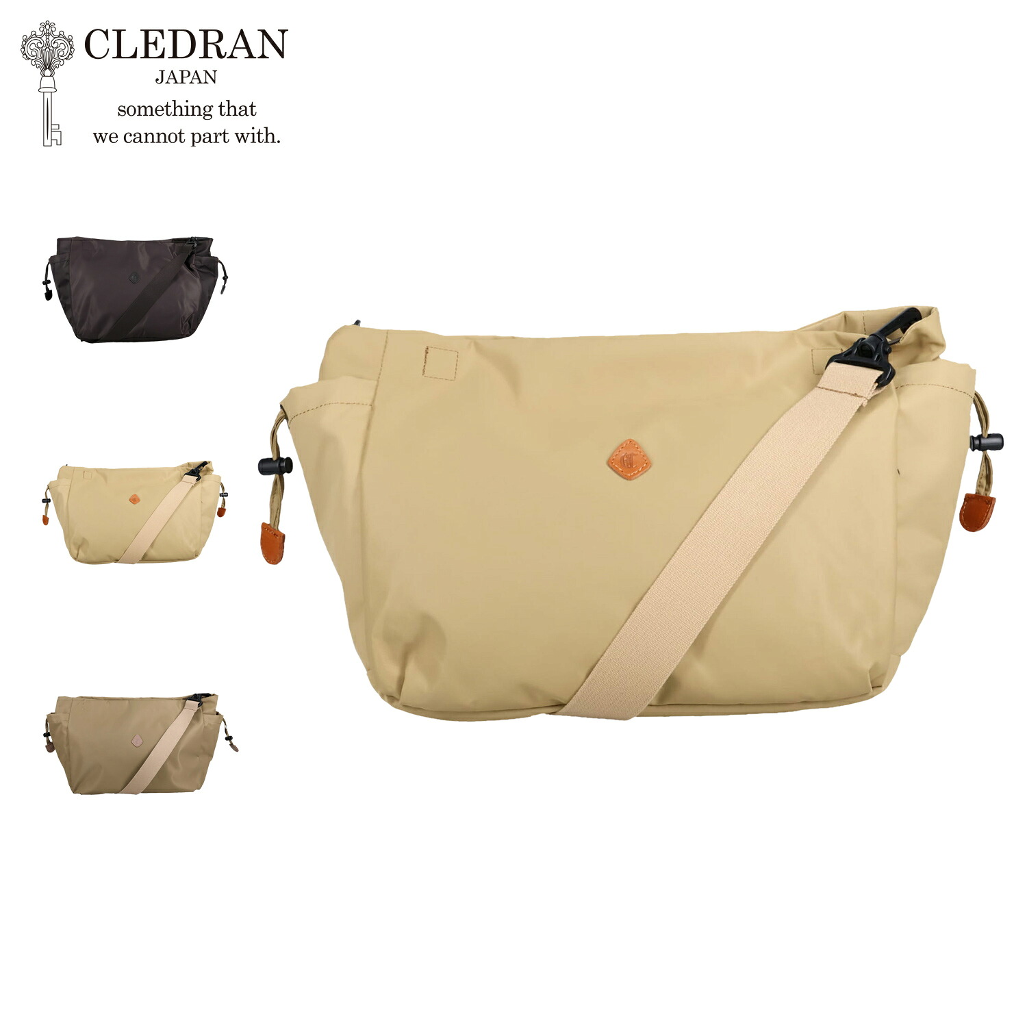 CLEDRAN FORI 2WAY BAG クレドラン バッグ ショルダーバッグ ボディバッグ レディース 斜めがけ 軽量 日本製 ブラック ベージュ ブラウン 黒 CL3823 母の日