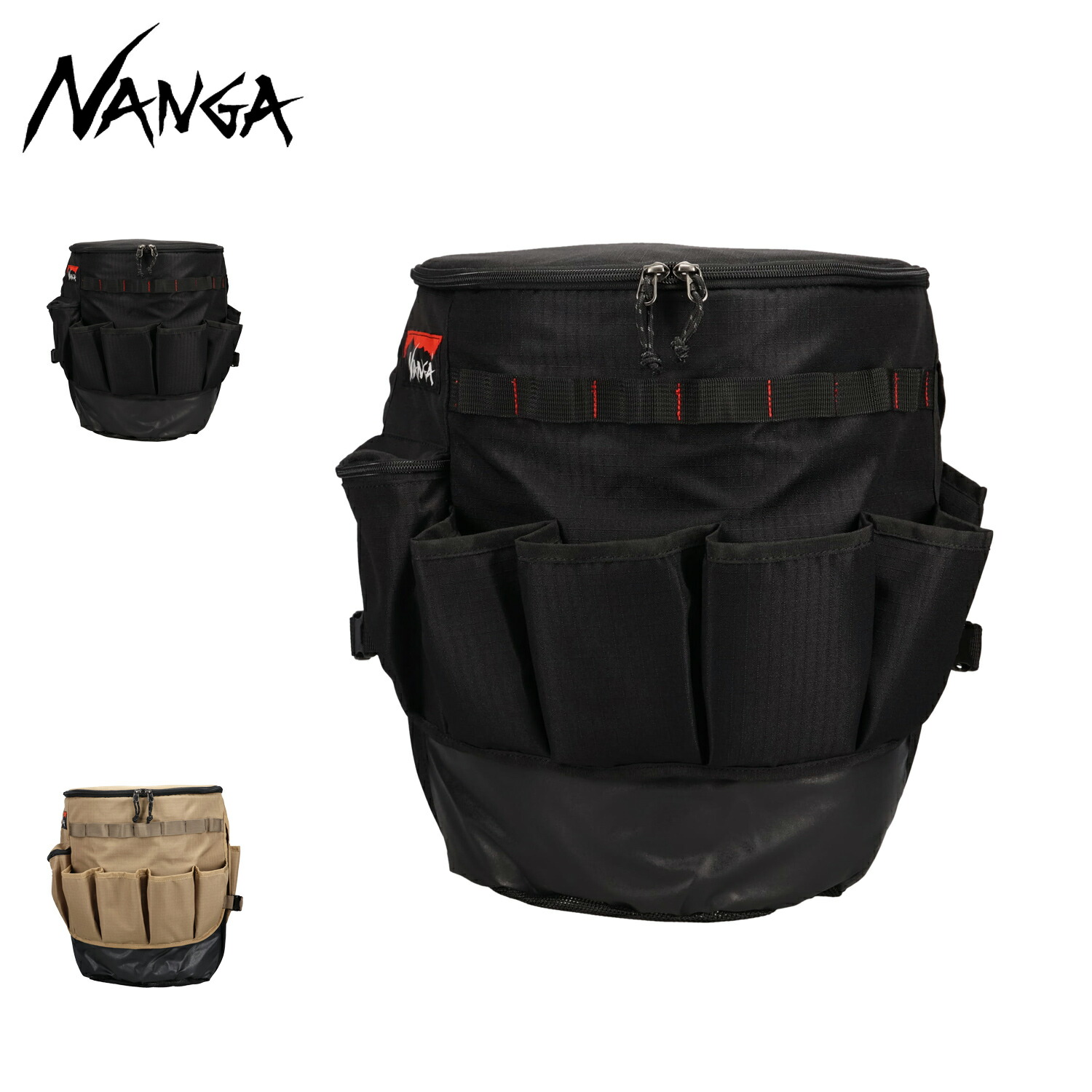 NANGA COOLER BUCKET ナンガ 収納 ジャケット クーラー バケツ用 ギア 小物入れ 18-23L対応 保冷 ブラック ブラウン 黒 N2502-3W317Z