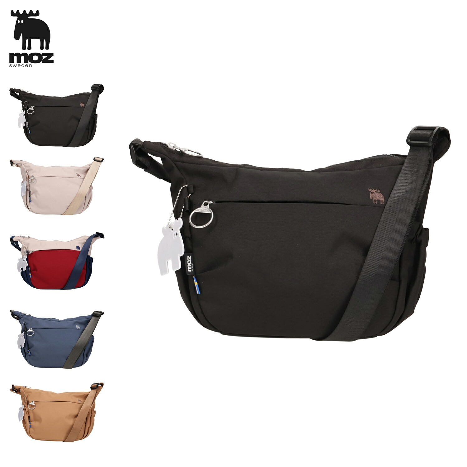 【最大1000円OFFクーポン発行中】 moz モズ バッグ ショルダーバッグ メンズ レディース 4L A5 軽量 撥水 斜めがけ ブラック ホワイト グレー レッド ブルー オレンジ 黒 白 ZZRK-01