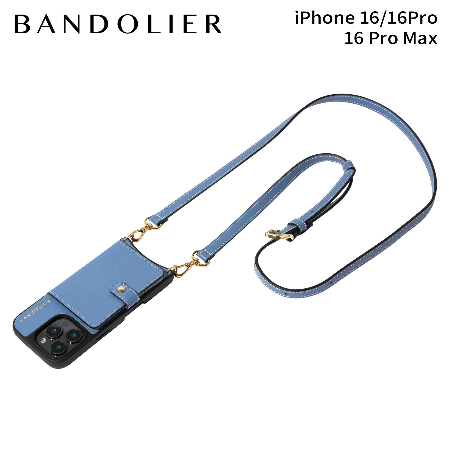 【最大1000円OFFクーポン】 BANDOLIER CASEY MAGSAFE SMOOTH BLUE バンドリヤー スマホショルダー スマホケース iphone16 16pro 16proMax アイフォン ケイシー マグセーフ スムースブルー メンズ レディース ブルー 18CAS｜Goods Lab＋