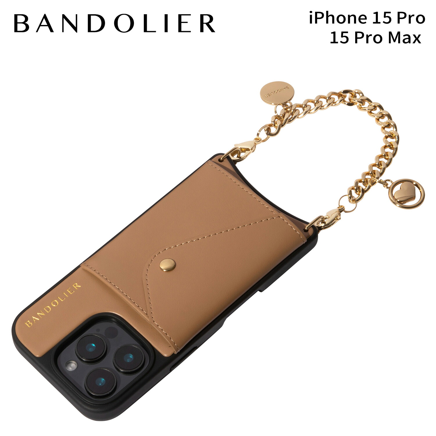 BANDOLIER MAYA BANDOLET TAN バンドリヤー スマホショルダー スマホケース iPhone15 Pro 15 Pro MAX アイフォン マヤ バンドレット タン メンズ レディース ブラウン 14HEA 母の日