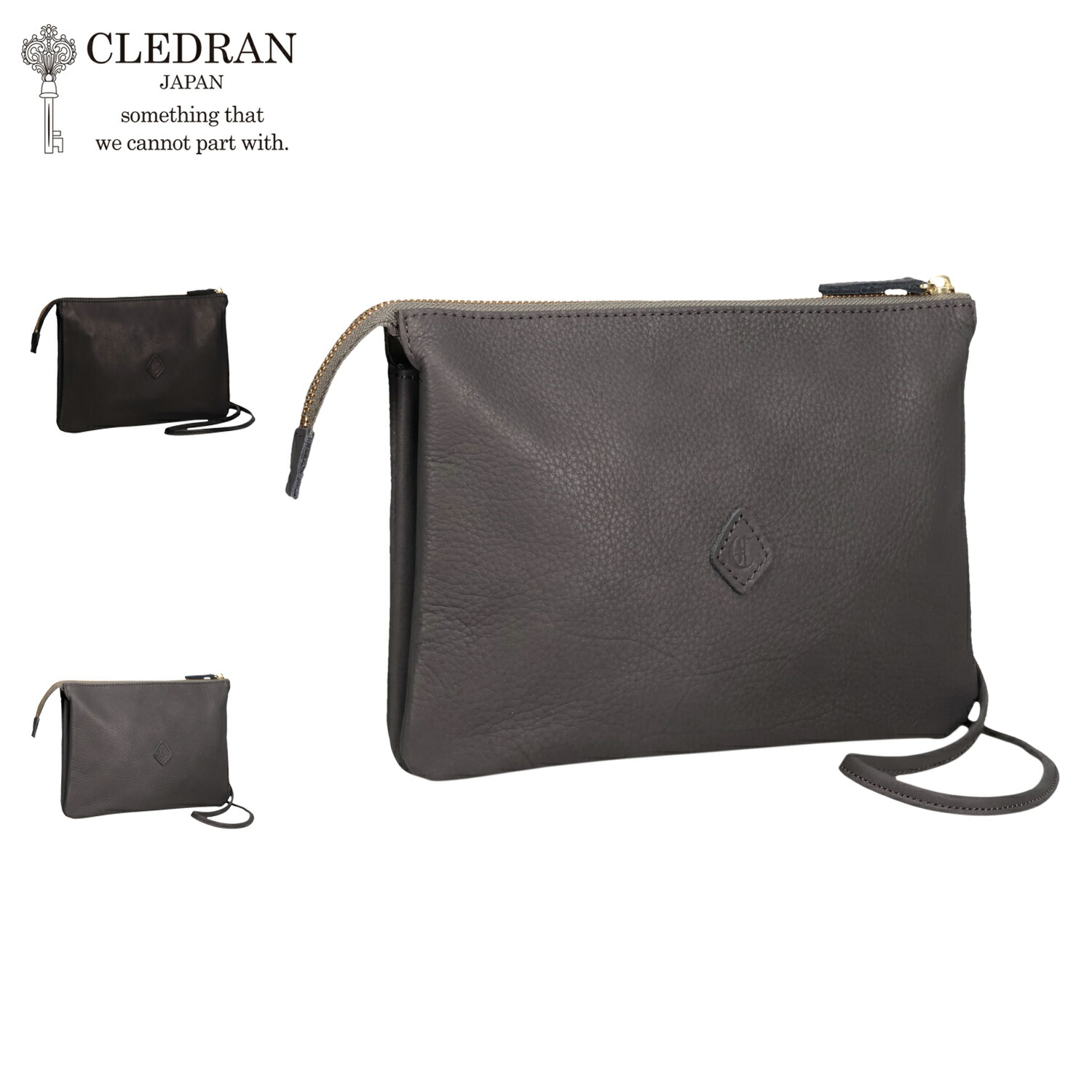 【クーポン対象外】 CLEDRAN GALE SEPARATE SHOULDER クレドラン バッグ ショルダーバッグ メンズ レディース 本革 牛革 軽量 斜めがけ 日本製 ブラック グレー 黒 CL3629 12,320円