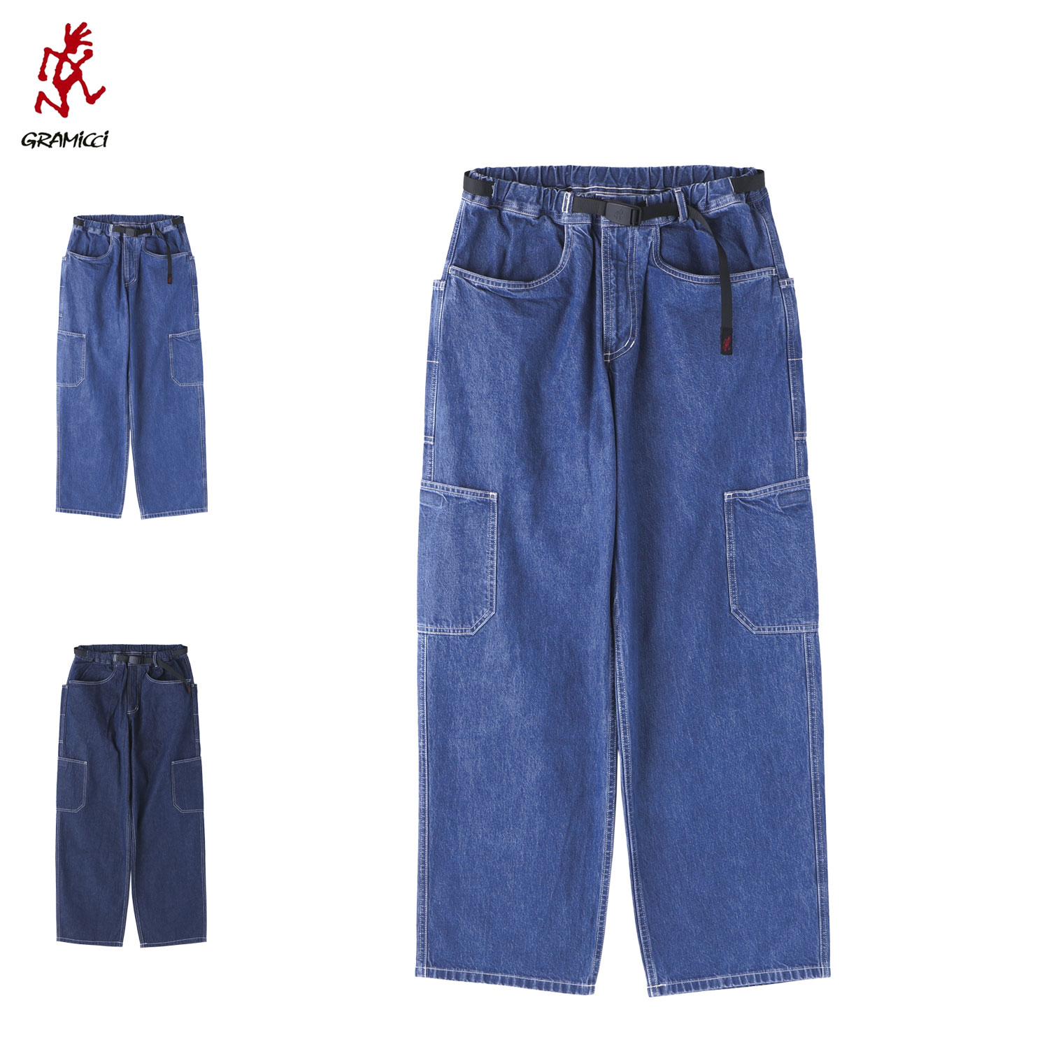 Gramicci ROCK SLIDE DENIM PANT グラミチ パンツ デニム ジーパン ジーンズ バギー メンズ G5FM-P058｜Goods Lab＋