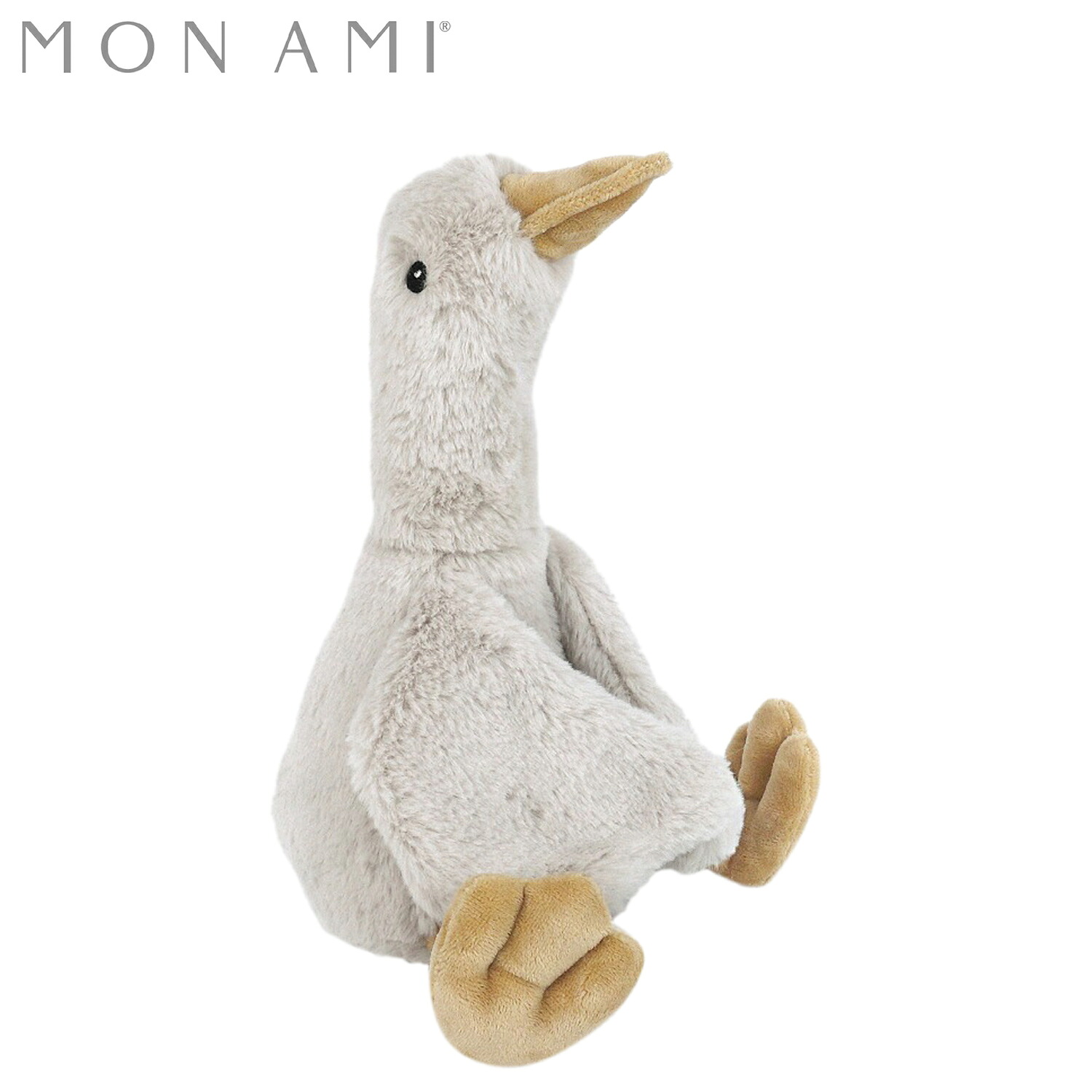 MON AMI モナミ ぬいぐるみ おもちゃ 人形 ガチョウ プル グレーグース S ベビー キッズ 3歳から 子供 男の子 女の子 グレー ST1524
