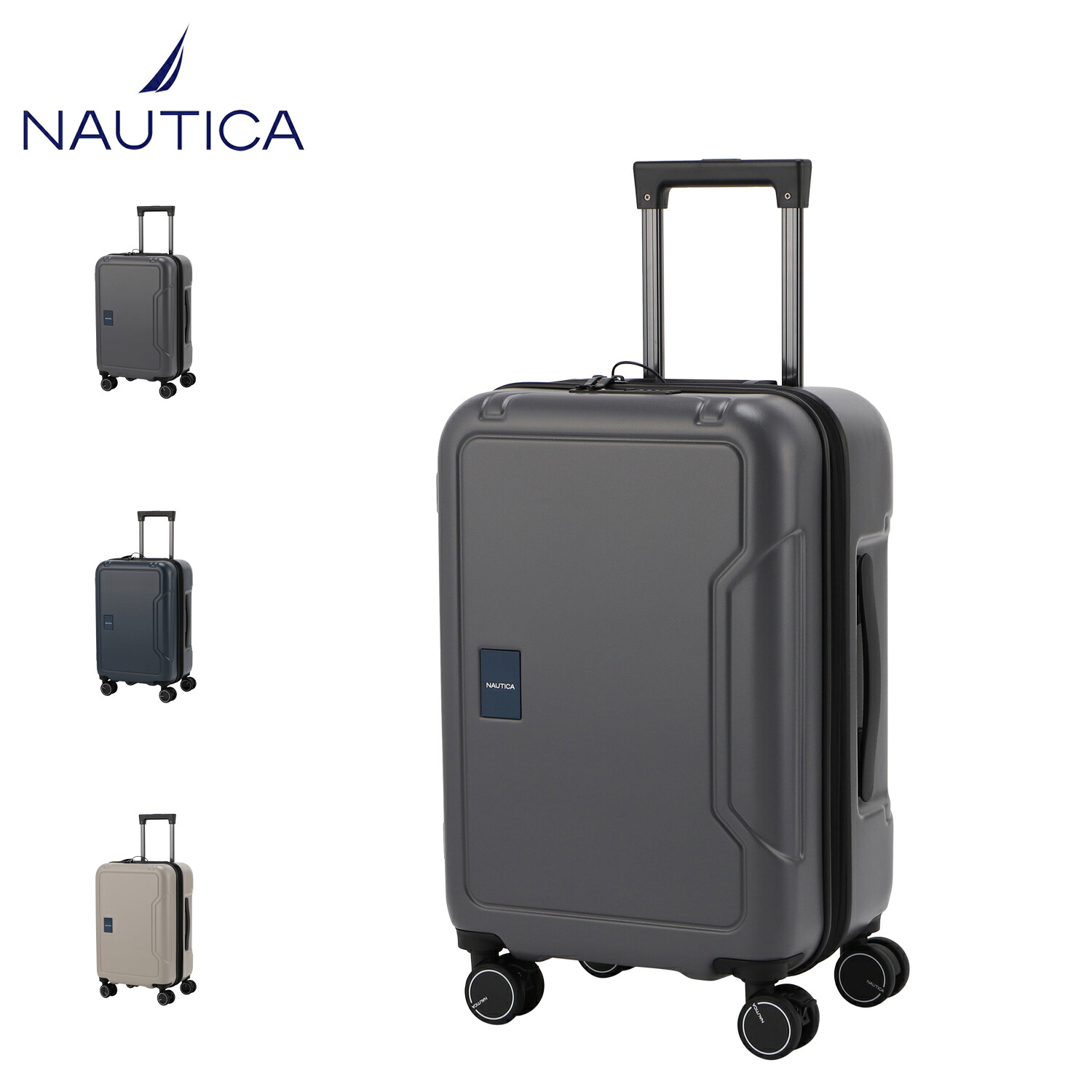 【最大1000円OFFクーポン発行中】 ノーティカ NAUTICA スーツケース キャリーケース キャリーバッグ メンズ レディース 36L 43L 機内持ち込み Sサイズ ストッパー付き 軽量 拡張 エキスパンダブル グレー ネイビー ベージュ 370-1050 母の日
