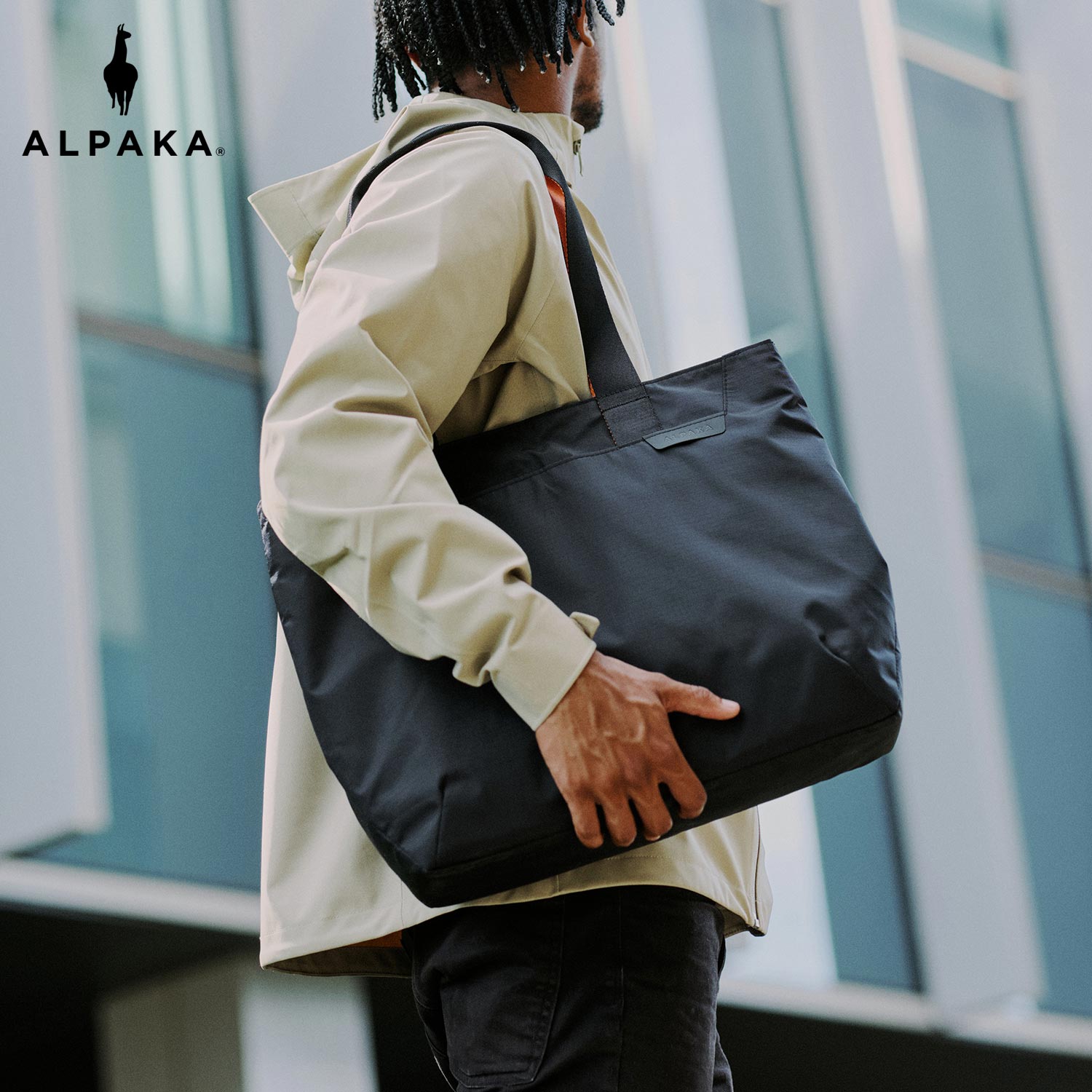 ALPAKA ELEMENTS TOTE M アルパカ バッグ トートバッグ メンズ レディース 14.5L 大きめ 軽量 ブラック 黒 4133｜Goods Lab＋