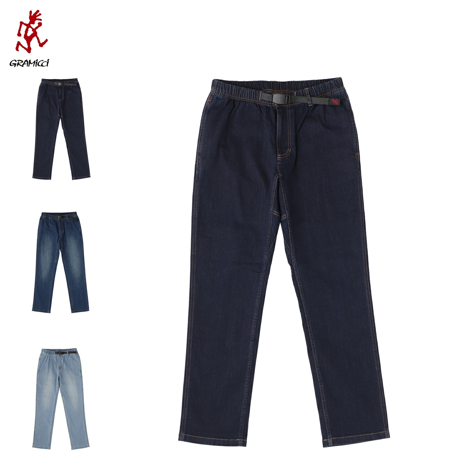 Gramicci STRETCH DENIM NN-PANT CROPPED グラミチ ストレッチ パンツ デニム NN クロップド メンズ インディゴ GMP6-SJP010｜Goods Lab＋