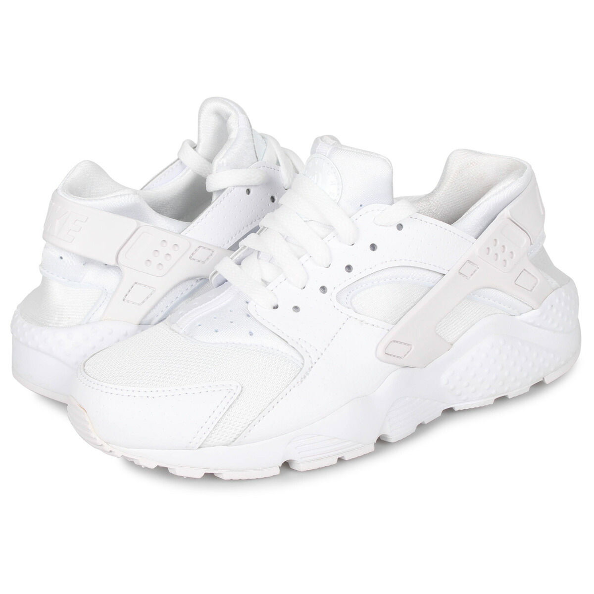 nike huarache run gs white