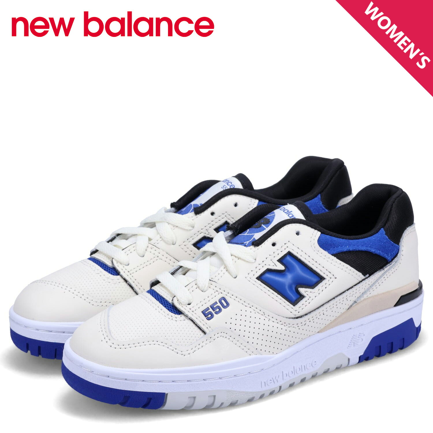 【最大1000円OFFクーポン発行中】 【訳あり】 【BOX破損】 new balance ニューバランス 550 スニーカー レディース Dワイズ ブルー BB550VTA 【返品不可】