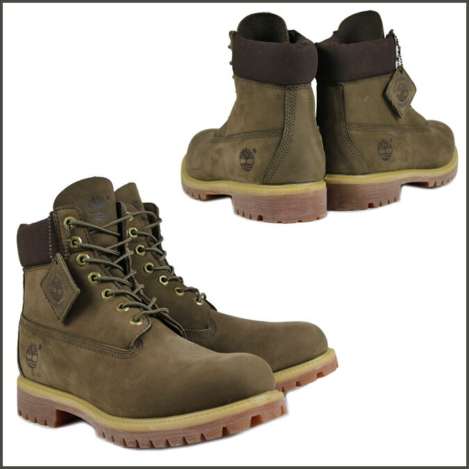 timberland mens 6 inch premium boots olive