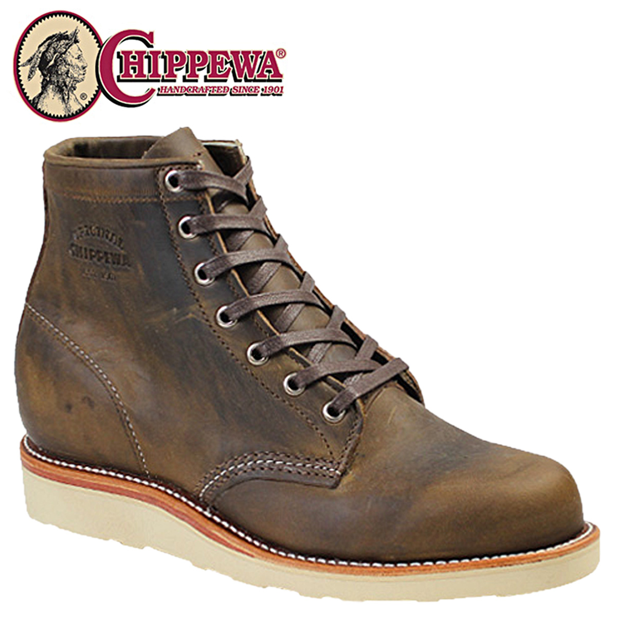 chippewa wedge sole boots