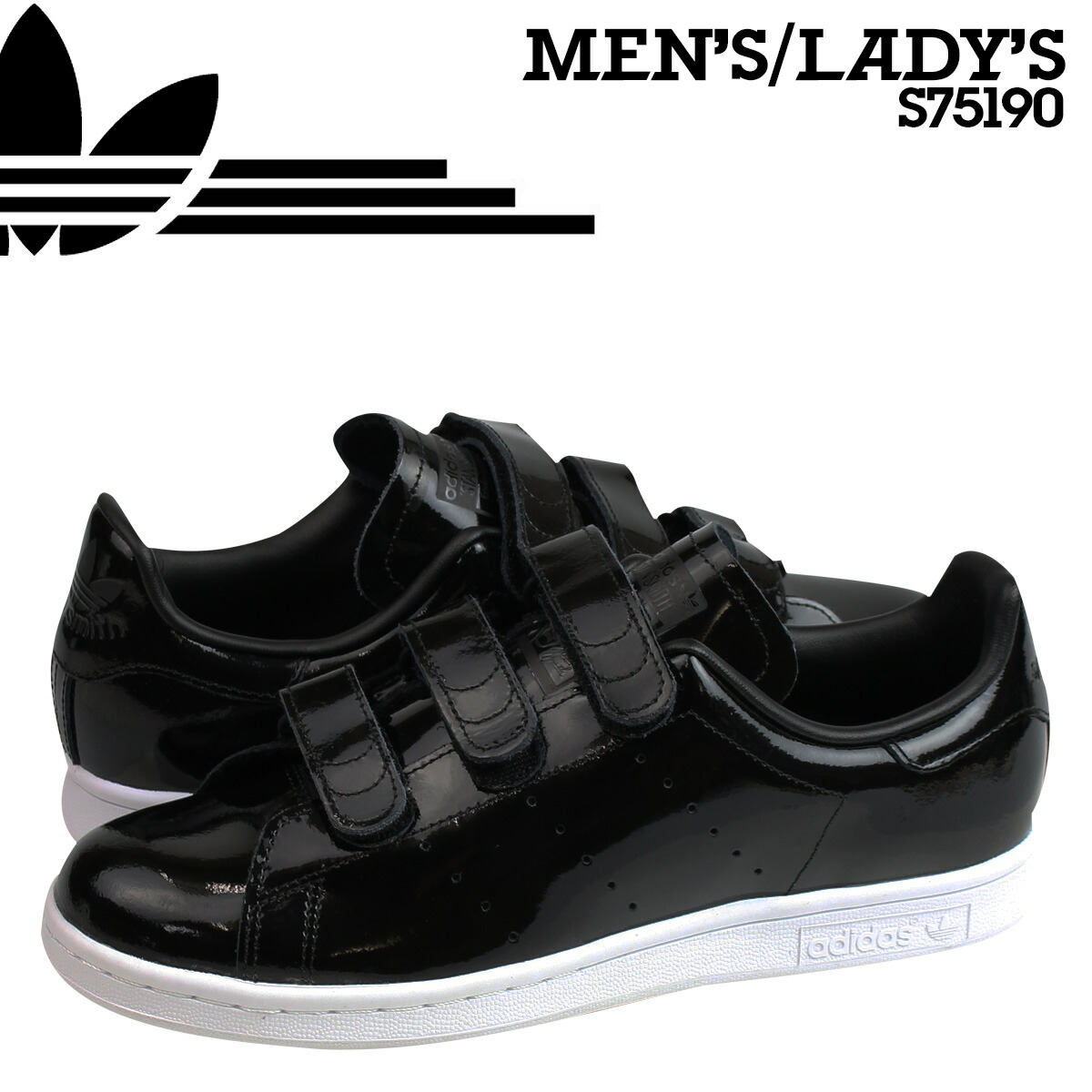 adidas stan smith velcro black