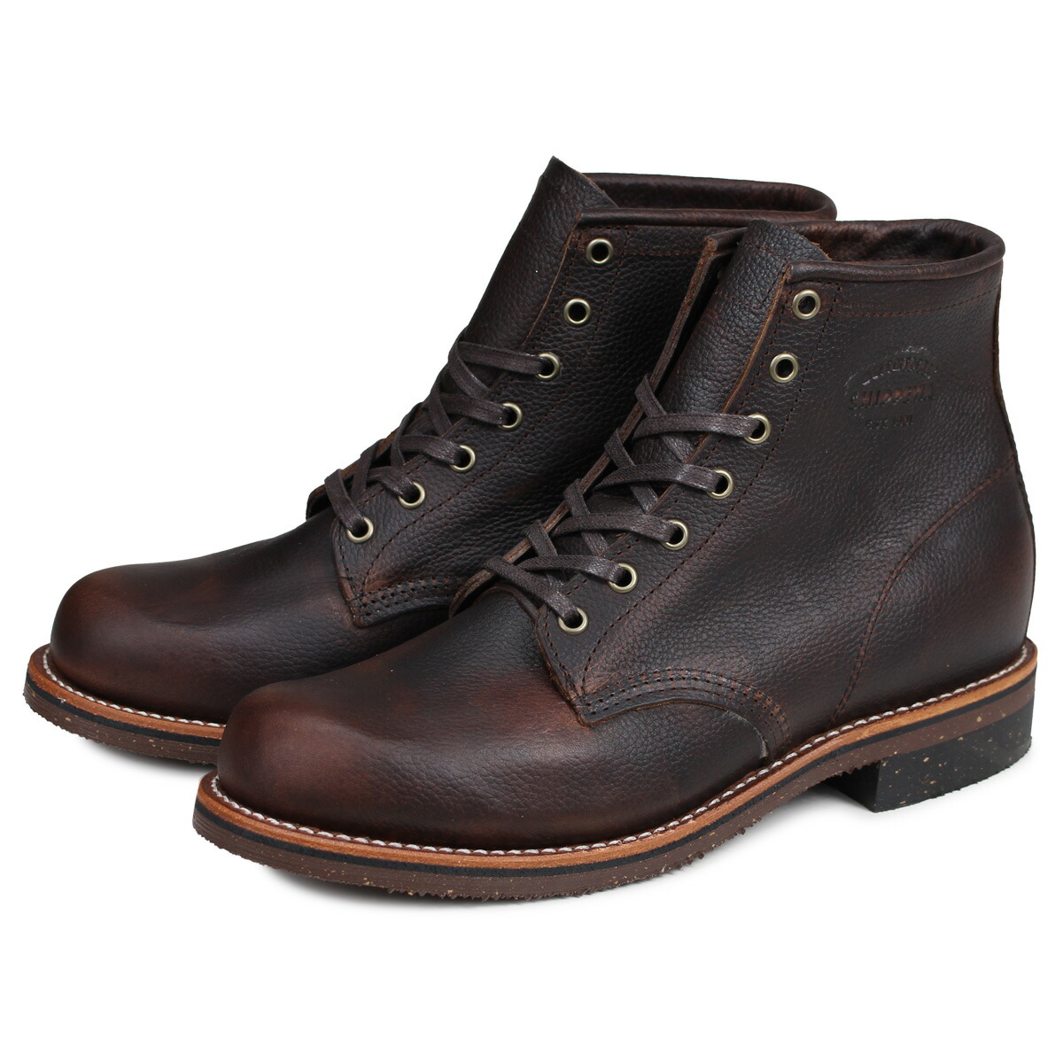 いラインアップ ワーク チペワ Boot Service 6inch Chippewa ブーツ メンズ ダークブラウン Dワイズ 1901g25 サービス 6インチ Cibaut Com Ar