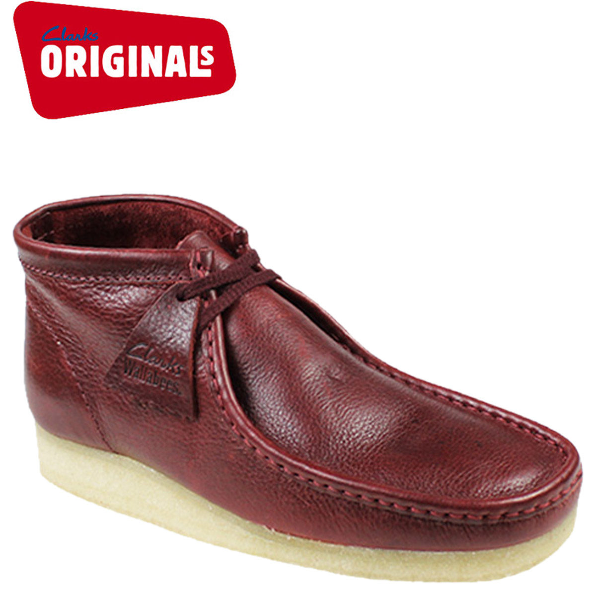 clarks burgundy mens shoes