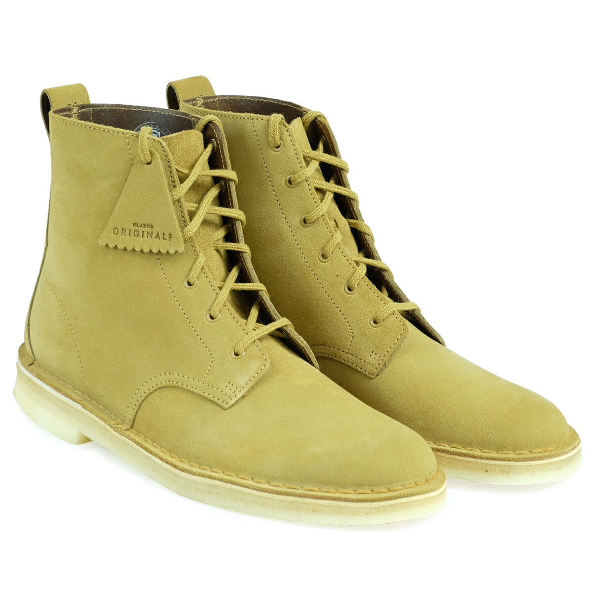 clarks boots yellow