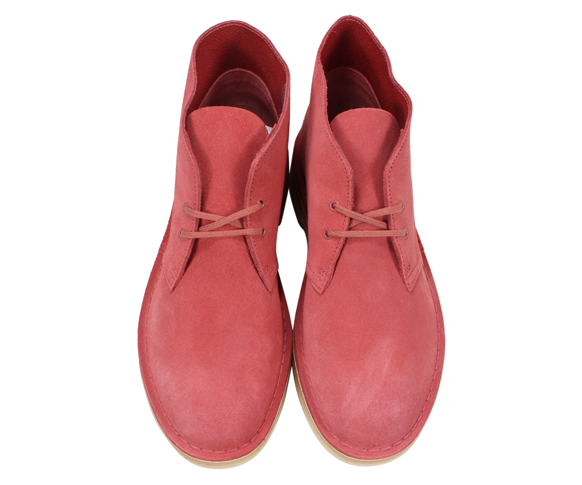 clarks desert boots pink