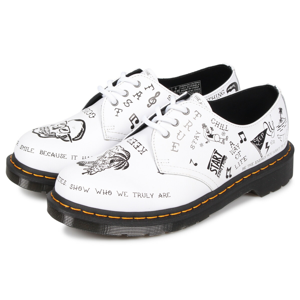 dr martens 1461 scribble