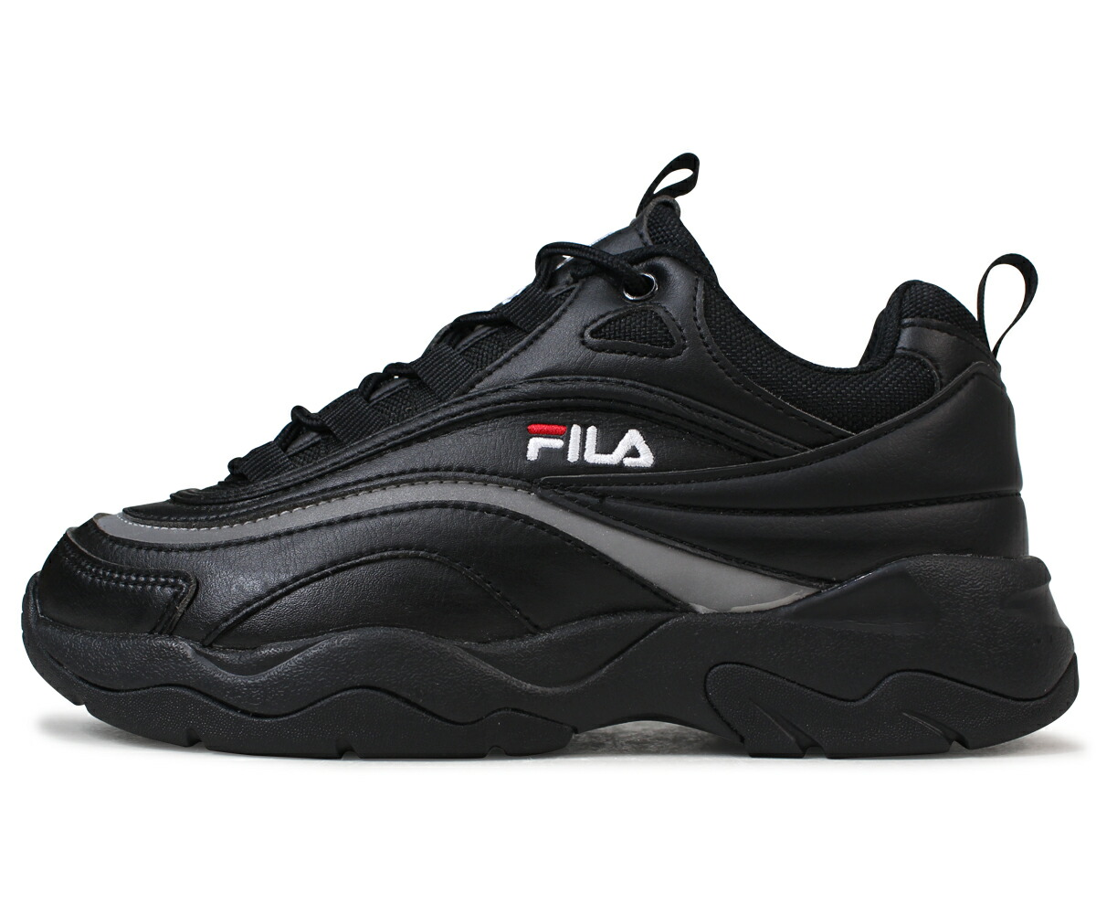 FILA FOLDER FILARAY Fila Fila lei sneakers Lady's folder collaboration black FLFL8A1U13 FS1SIA1241X BLK [load planned Shinnyu load in reservation FILA FOLDER FILARAY Fila Fila lei sneakers Lady's folder collaboration black FLFL8A1U13 FS1SIA1241X BLK [load planned Shinnyu load in reservation