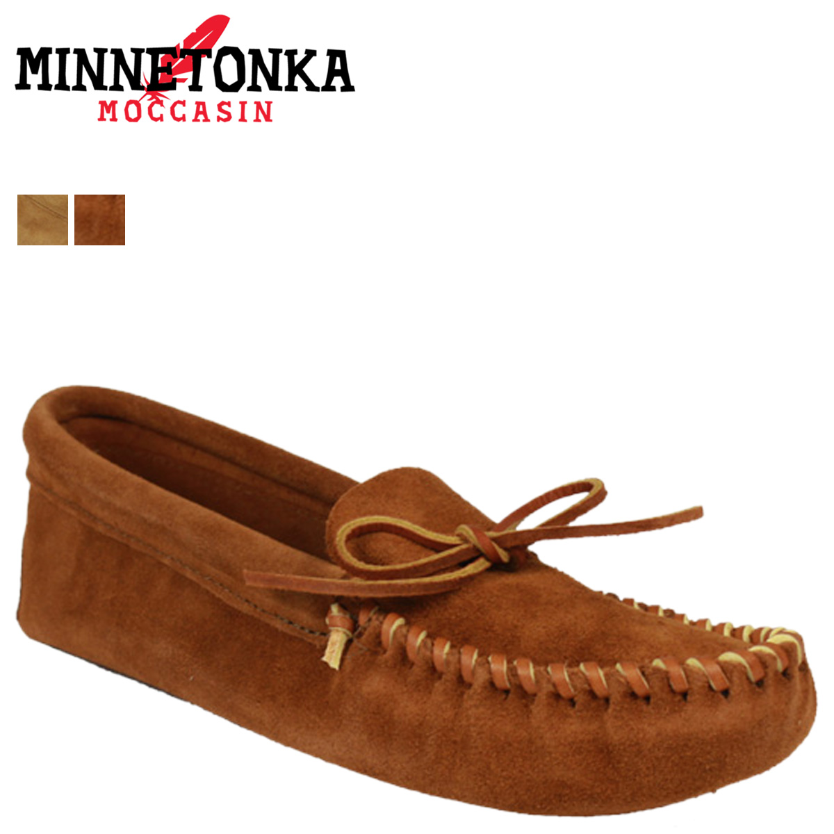 MINNETONKA LEATHER LACED SOFT SOLE MENS 