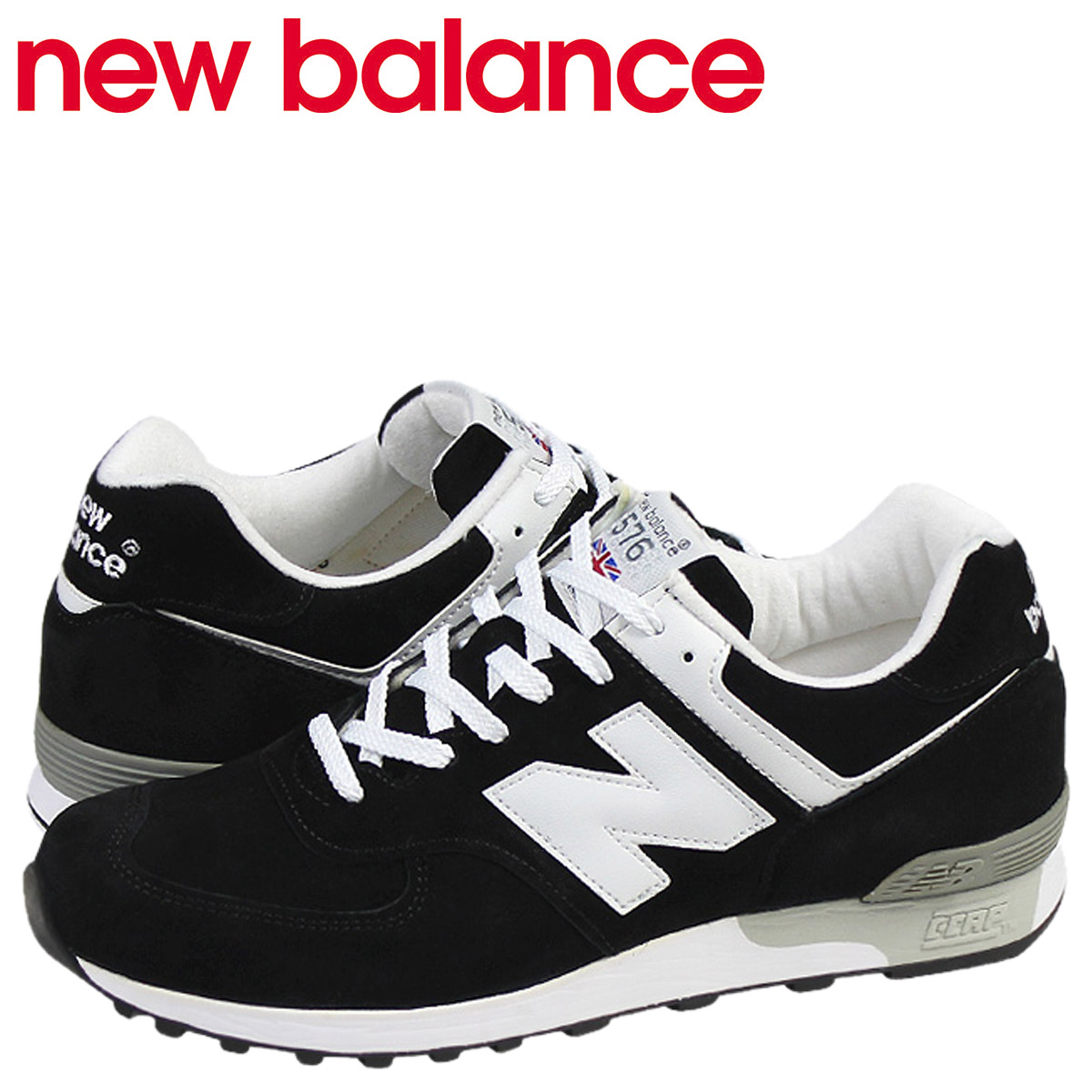 new balance black white