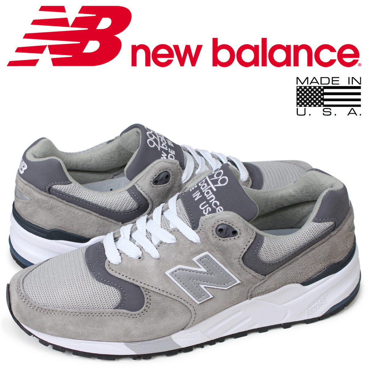 楽天市場 New Balance M999cgl 999 メンズ ニューバランス スニーカー Dワイズ Made In Usa 靴 グレー Goods Lab