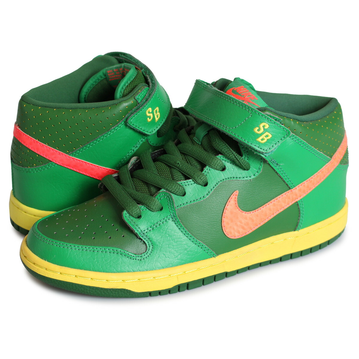 nike dunk mid verdes