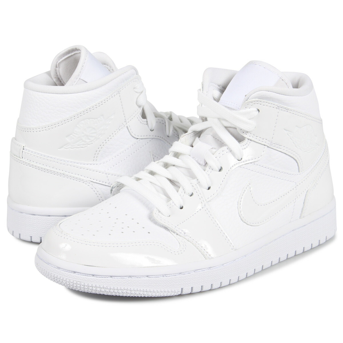 楽天市場 ナイキ Nike エアジョーダン1 スニーカー レディース Wmns Air Jordan 1 Mid ホワイト 白 Bq6472 100 Goods Lab