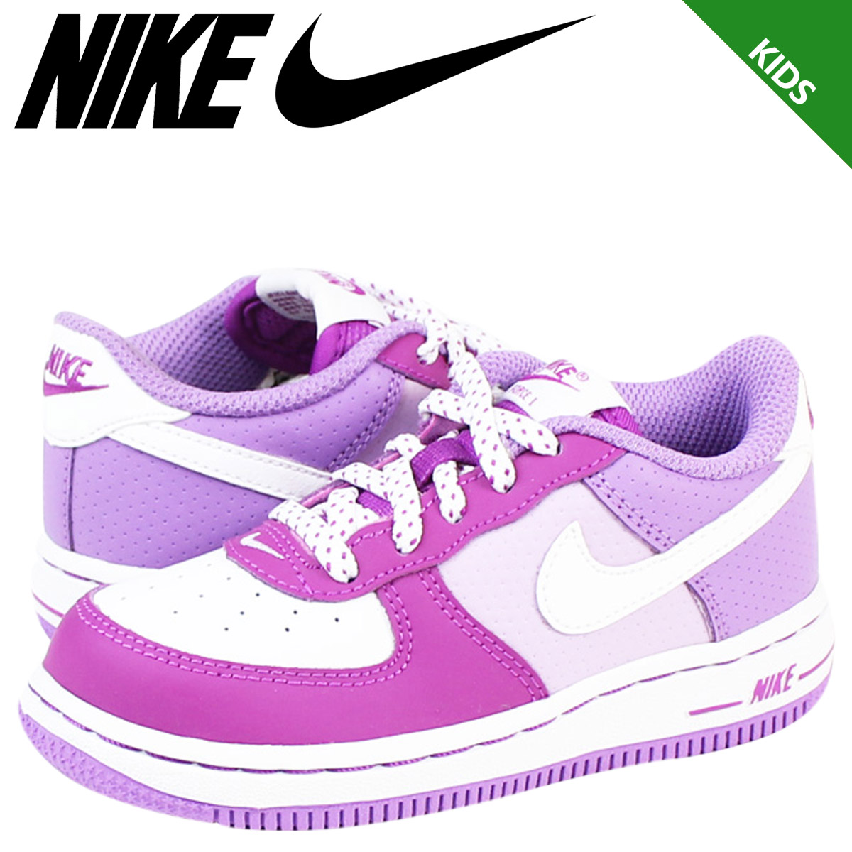 white and purple air force 1s