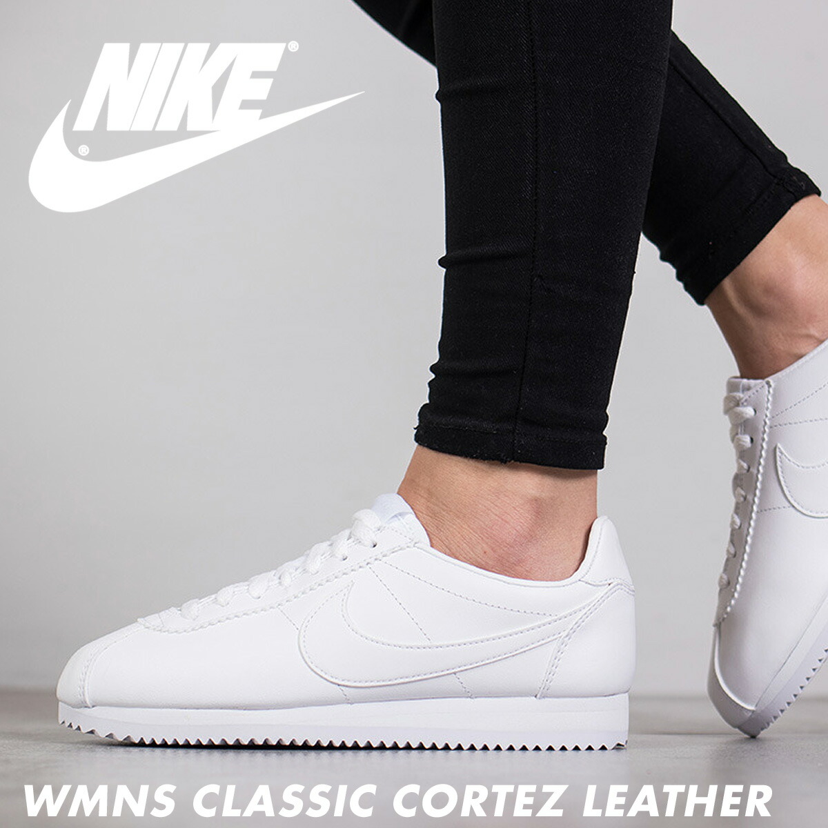 楽天市場 Nike ナイキ コルテッツ クラシック レザー レディース スニーカー Wmns Classic Cortez Leather 102 メンズ 靴 ホワイト Goods Lab