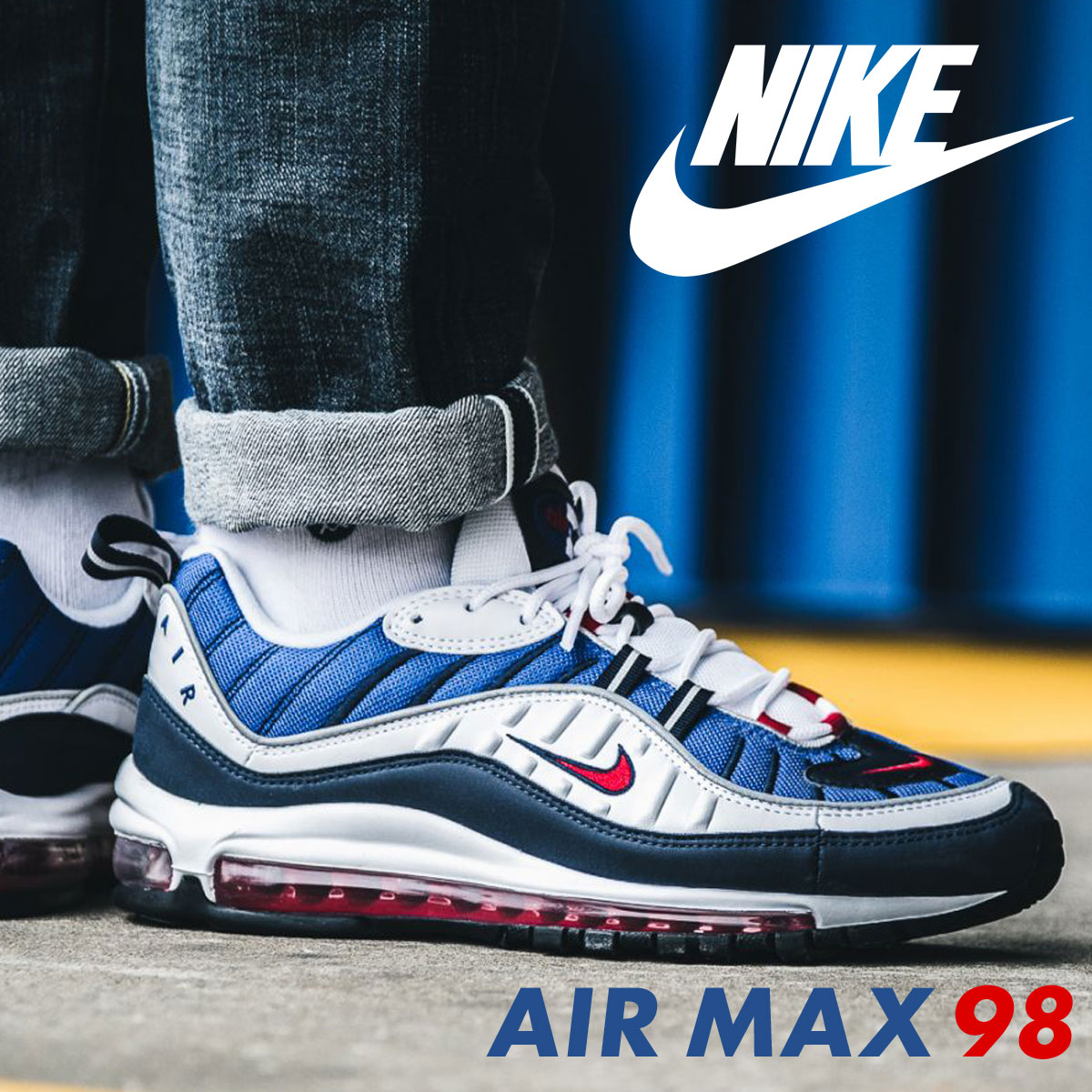 楽天市場 Nike Air Max 98 Gundam ナイキ エアマックス98 スニーカー メンズ 100 ホワイト Goods Lab