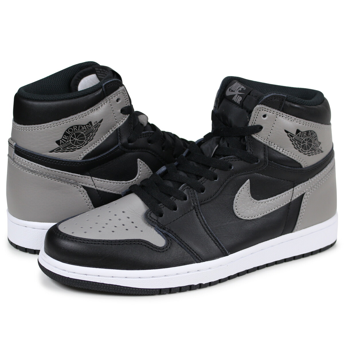 gray and black jordan 1