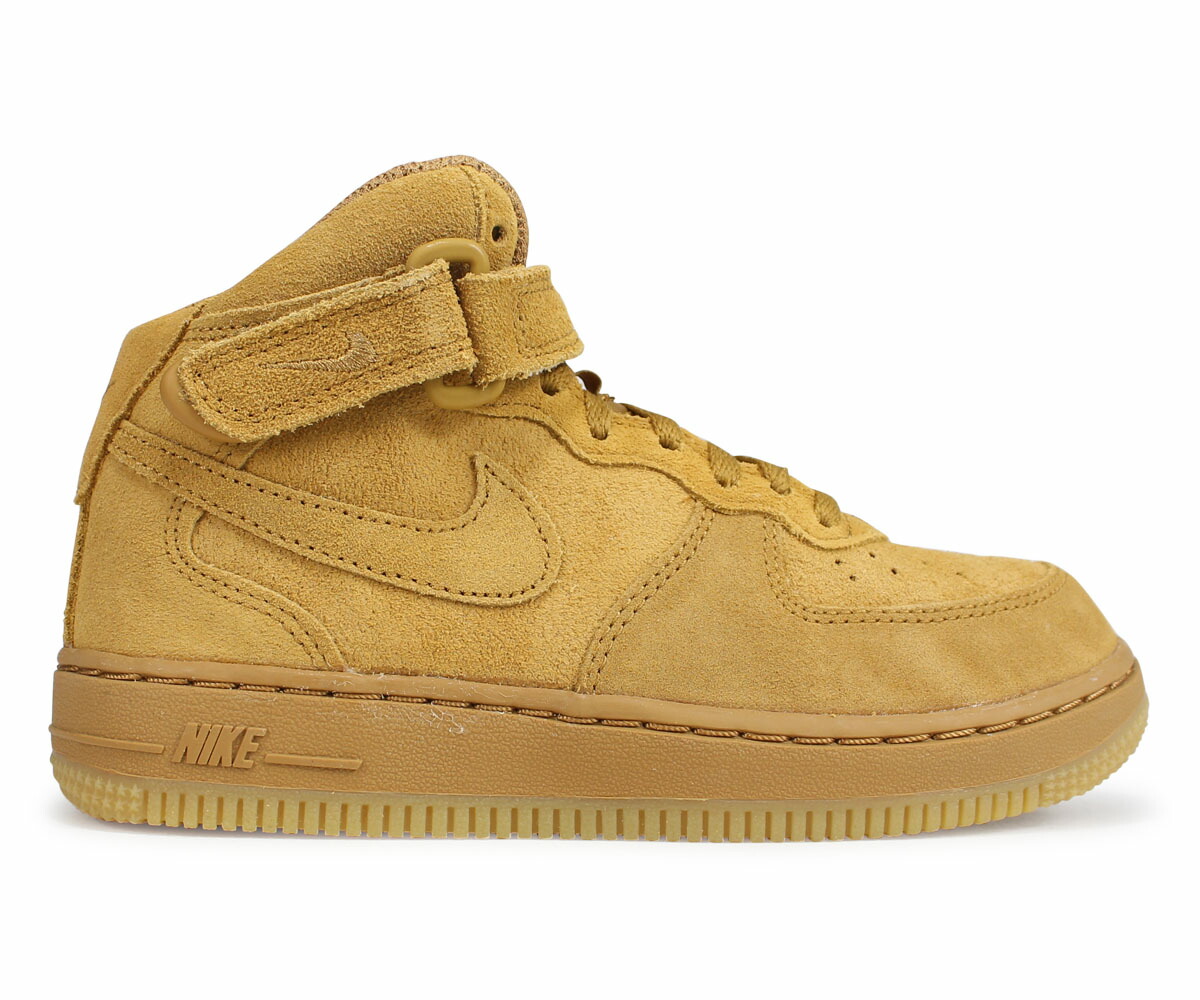 最大600円offクーポン ナイキ Nike スニーカー 701 エアフォース1 キッズ スニーカー Lv8 Air Force 1 Mid Lv8 Ps 701 ウィート Goods Lab 送料無料 あす楽対応 17cm 21cm ナイキ Nike エアフォース Air Force スニーカー