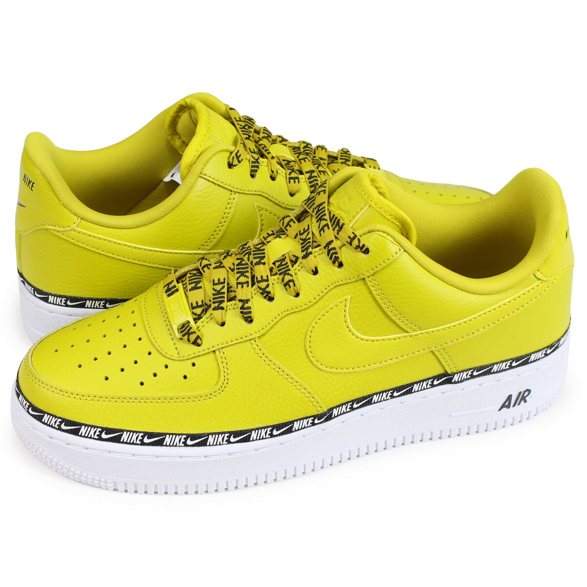 nike yellow air force 1 07 se premium trainers