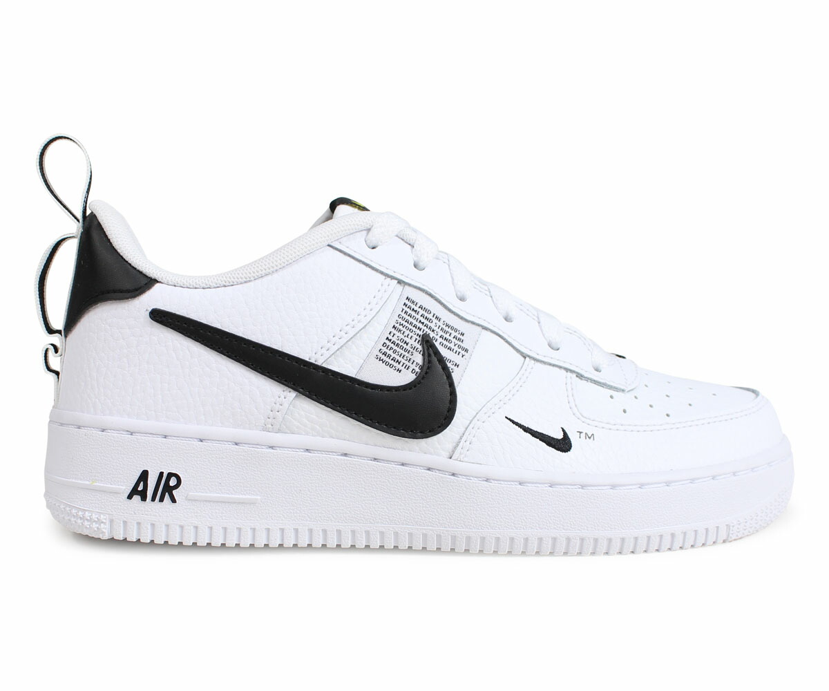 楽天市場 ナイキ Nike エアフォース1 スニーカー レディース Air Force 1 Lv8 Utility Gs ホワイト Ar1708 100 Goods Lab