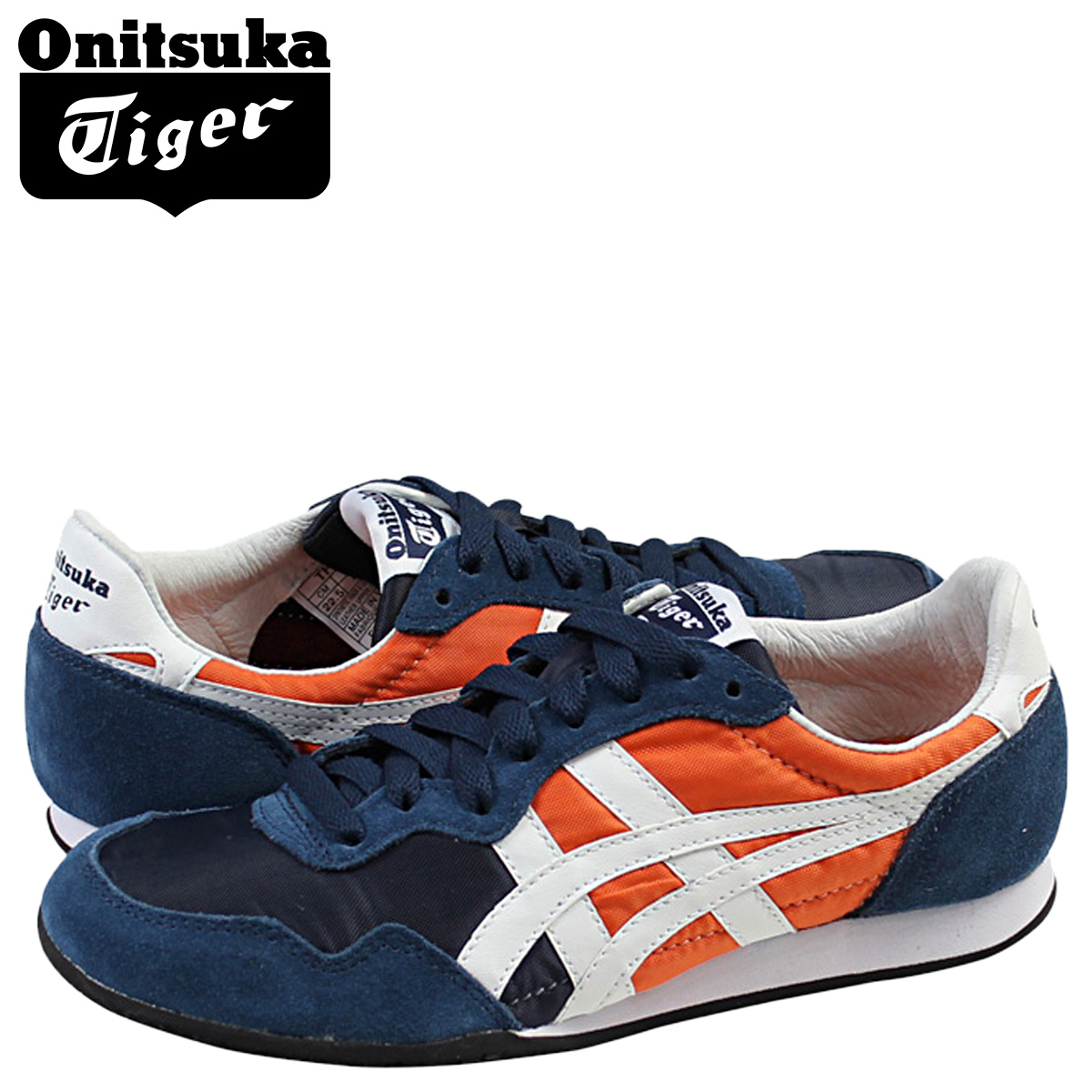 navy asics womens