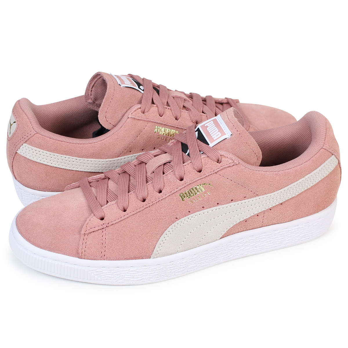 puma suede classic womens suede trainers light pink