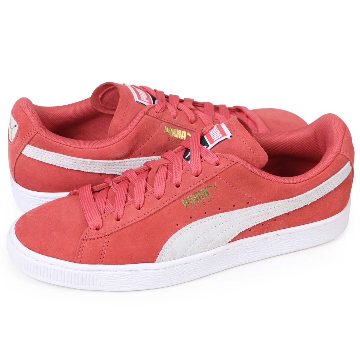 all pink suede pumas