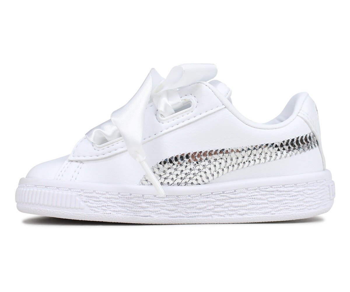 puma basket heart bling