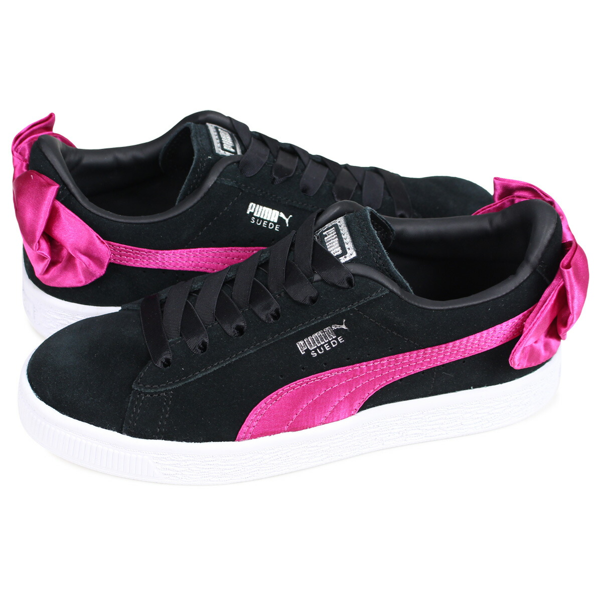 kids black puma suede