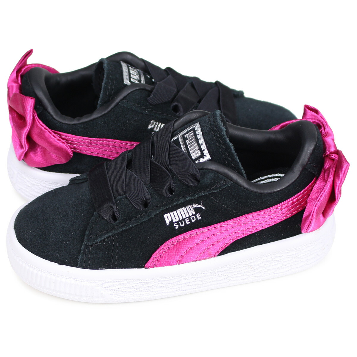 baby pink puma suede