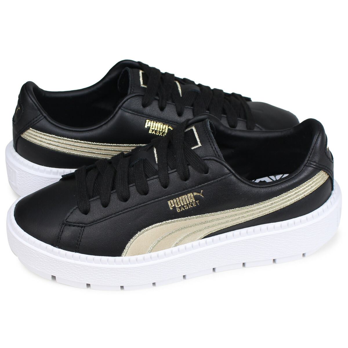 puma basket platform trace sneakers puma basket platform trace sneakers