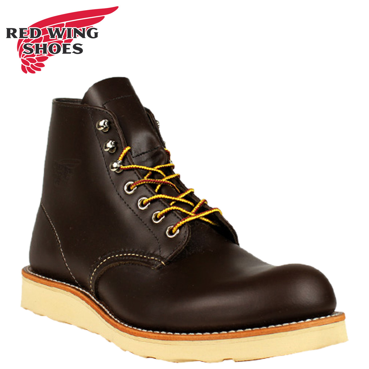 red wing 6 inch round toe